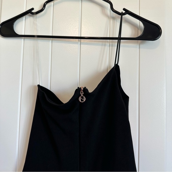 NWT NOOKIE designer LUST one shoulder black cocktail dress size S - Picture 5 of 7